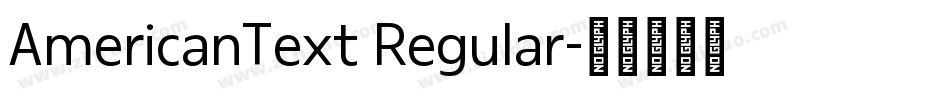 AmericanText Regular字体转换